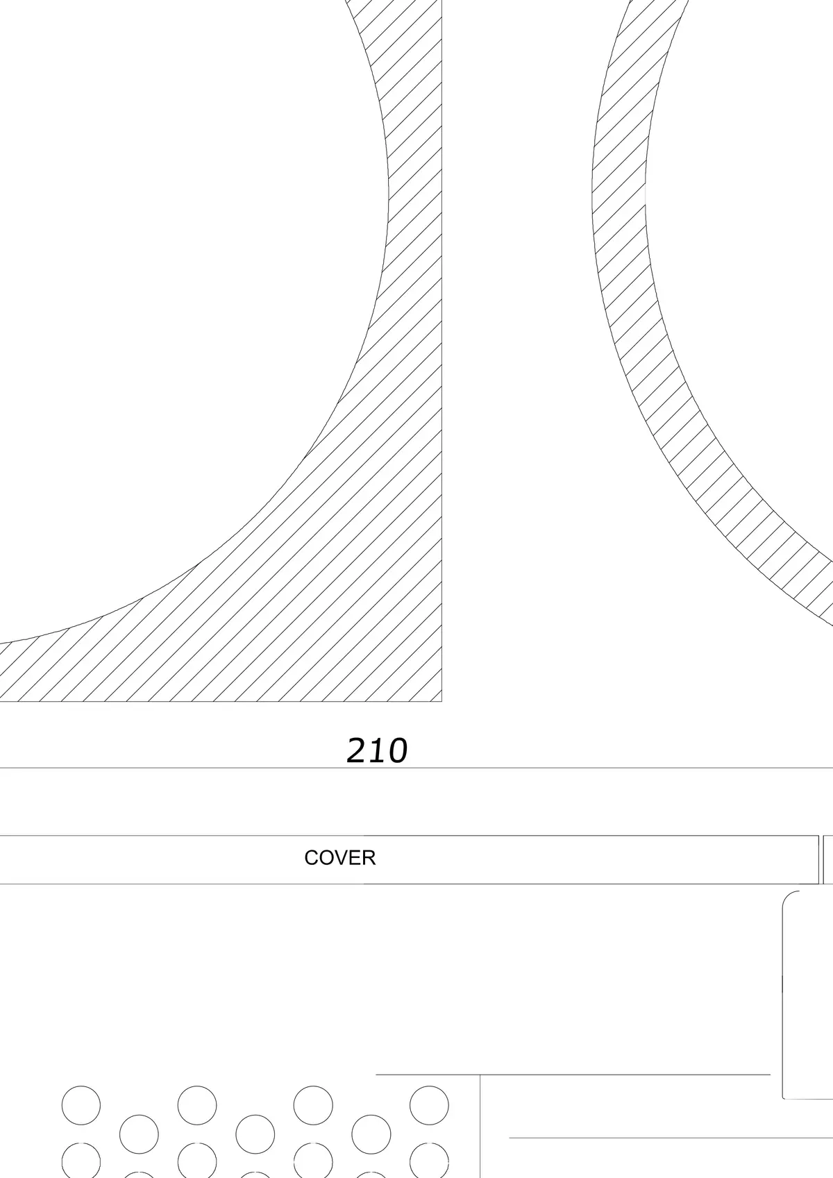 Podlahový odtok BK_KRBO 210/ 210x210 DN 110 - Jednodílný horizontální - Kulatá/Čtvercová verze