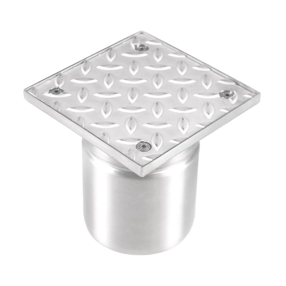 Vertikální nerezová revize s rýhovaným krytem