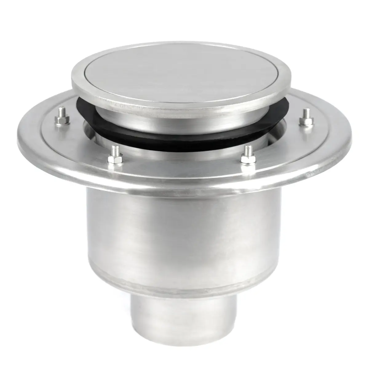 Vertikální dvoudílný kulatý podlahový odtok s těsným krytem