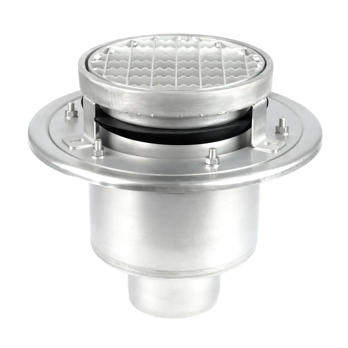 Okrúhlý spodní odtok dvoudílný s protiskluzovým krytem